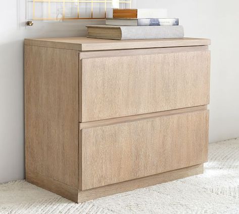 Filing Cabinets | Wood, Metal & Lateral File Cabinets | Pottery Barn 2 Shelf Bookcase, Upholstered Desk Chair, Bookcase With Drawers, File Cabinet Desk, Modular Desk, Mid Century Furnishings, Office File Cabinets, Swivel Chair Desk, Lateral File Cabinet