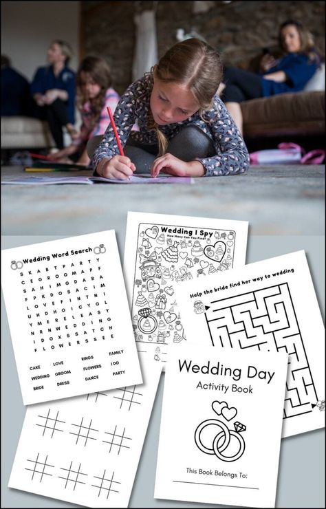 Wedding Kids Coloring Pages, Kid Activities For Wedding, Ideas For Kids At Weddings, Wedding Scavenger Hunt For Kids, Activities For Kids At Weddings, Wedding Activity Packs For Kids, Kids Activities For Wedding, Wedding Children Activities, Kid Wedding Activities