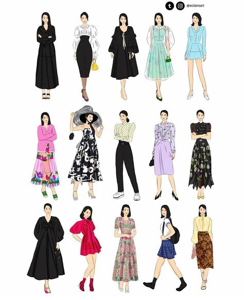 Optical Illusion Dress, Young Outfit, Fashion Art Prints, Iconic Dresses, Korean Fashion Dress, Illusion Dress, Korean Girl Fashion, Easy Trendy Outfits, Fashion Design Sketches