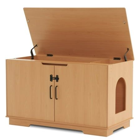 MCombo create a multi-function litter box enclosure furniture house for your lovely family. Our large enclosed litter box cabinet allows your cat to find a sense of belonging in a secure environment. The cat room furniture comes with extra drawer and storage help save space and keep things tidy. FOR YOU, FOR PETS! Buyer Reading Require assembly Package quantity: 2 Please carefully check the dimension before purchase. Item Specifications Item name: Cat Litter Box Furniture Hidden Type: 6012-CT37