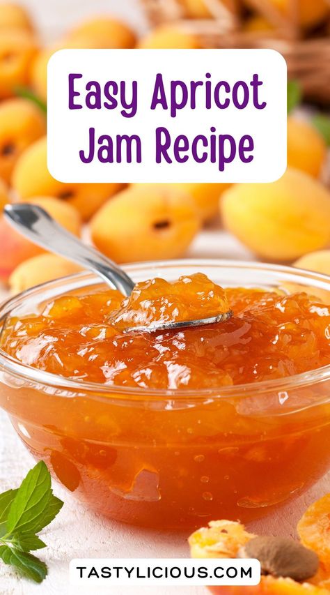 easy apricot jam recipe | apricot jam recipe without pectin | Quick Apricot Jam Recipe | How to make Apricot Jam without Pectin | homemade apricot jam | fall recipes dinner | healthy lunch ideas | dinner ideas | breakfast ideas | easy healthy dinner recipes Apricot Jam In Microwave, Homemade Apricot Jam, Easy Apricot Dessert Recipes, Recipes Using Apricots, Apricot Recipes Jam, Recipes Using Frozen Apricots, Apricot Desserts Easy, Apricot Compote Recipe, What To Make With Apricots