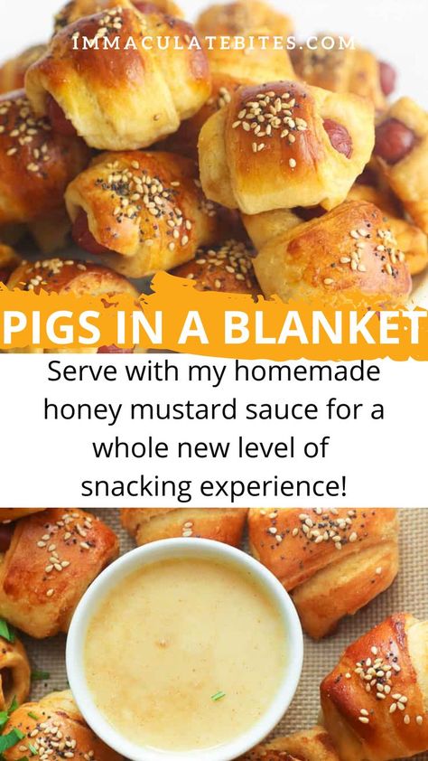 Whether serving this pigs in a blanket recipe as party appetizers or just simple family snacks, a little condiment bar on the side will definitely make our snacking experience more enjoyable. No complicated cooking method here! 😉 Piggys In A Blanket Recipe, Franks In A Blanket, Pigs In Blanket Dipping Sauce, Dip For Pigs In A Blanket, Sauce For Pigs In A Blanket Dipping, Dipping Sauce For Pigs In A Blanket Lil Smokies, Pigs In A Blanket Sauce, Pigs In A Blanket Dipping Sauce, Pillsbury Pigs In A Blanket Recipe