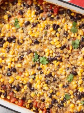 Tex-Mex Quinoa Bake - Joy Bauer Tex Mex Quinoa Bake, Quinoa Taco Bake, Quinoa Soup Recipes Healthy, Joy Bauer Recipes Today Show, Quinoa Casseroles, Joy Bauer Recipes Healthy, Cookout Meals, Quinoa Casserole Recipes, Taco Casserole Bake