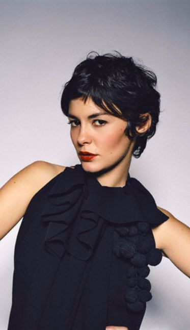 Short Black Hair, Audrey Tautou, Fringe Hairstyles, Short Haircut, Short Hair Haircuts, Short Hair Styles Pixie, Short Curly Hair, Pixie Hairstyles, Hair Today