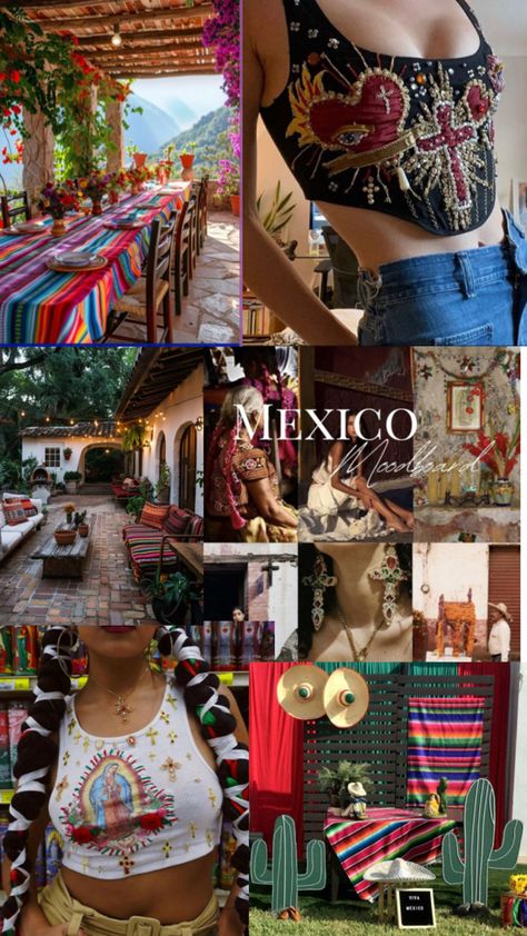 Mexican party fiesta mexicana moderna Mexican culture Mexican Fairy Aesthetic, Rocky Point Mexico Outfits, Mexican Board, Mexico Aesthetic, Outfits For Mexico, Mexico Style, Fairy Aesthetic, Mexican Party, Mexican Culture