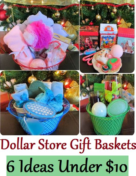 Dollar Store Gift Baskets, Cheap Gift Baskets, Dollar Store Gifts, Spa Basket, Spa Facial, Diy Gift Baskets, Last Minute Christmas Gifts, Cheap Christmas, 12 December