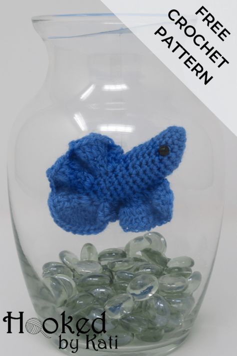 Betta Fish in a Jar| Free Crochet Pattern | Hooked by Kati Crochet Gifts For Teachers, Crochet Teacher Gifts, Crochet Fish Patterns, Crochet Fish, Fish Pattern, Crochet Pattern Amigurumi, Fish Patterns, Great Teacher Gifts, Yarn Projects