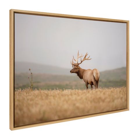 Experience the peace of the calm mountainside and a wandering elk. This is the perfect piece for someone seeking a lovely natural accent. Hunting Lodge Decor, Lynn Collins, Deer Pictures, Deer Wall, Animal Wall Decor, Rustic Wall Art, Bedroom Nursery, Custom Wall Art, Framed Canvas Wall Art