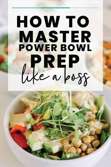 Power Bowl Meal Prep, Power Bowls Lunch, Bowl Meal Prep, Lunch Bowl Recipe, Meal Prep Tips, Quick Meal Prep, Power Bowl, Power Bowls, Lunch Bowl