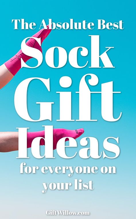 These sock gift ideas are the perfect unique gift for everyone on your list!  Socks are always a fun gift to get and they work for everyone! Sock Basket Gift, Stuffed Socks Gift Exchange Ideas, Sock Sayings For Gifts, You’ve Been Socked Gift Ideas, Gifting Socks Ideas, Stuffed Socks Gift Exchange, Fuzzy Socks Christmas Gift Ideas, Cozy Socks Gift Ideas, Christmas Socks Gift Ideas