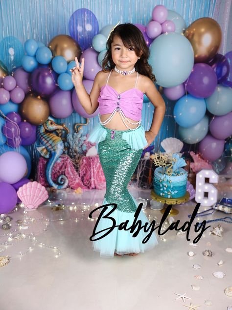 Mermaid Island, Costume Mermaid, Birthday Costume, Ariel Mermaid, Girls Costumes, Outfit Birthday, Theme Dress, Princess Costume, Mermaid Birthday