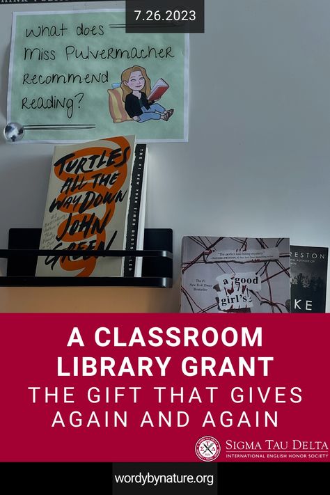 Classroom Library Grant applications will be open through August 7. Learn how Madison Pulvermacher stocked her classroom library with her grant money. Library Grant Ideas, Classroom Grants, Grants For Teachers, Grant Money, Grant Application, Honor Society, Elementary Library, School Librarian, Independent Reading