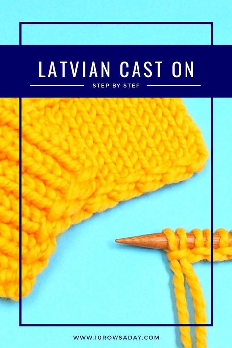 Detailed knitting tutorial about an easy way to make a stretchy and sturdy cast on edge that is perfect for hats, sweaters, mittens and top-down socks Latvian Mittens Pattern, Mittens Pattern Free, Latvian Mittens, Extreme Knitting, Cast On Knitting, Knitting Hacks, Knitting Help, Knitting Stitches Tutorial, Knitting Paterns