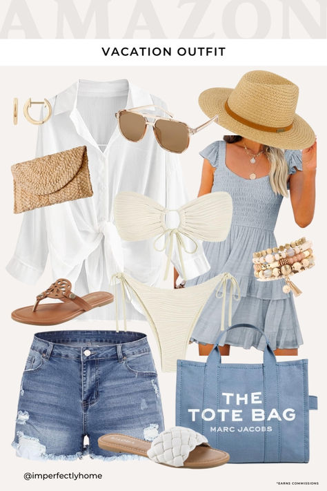 Affordable fashion from Amazon for your Summer Vacation - Summer outfit inspo - Amazon Fashion Hamptons Fashion, Summer Vacation Outfits, Vacay Outfits, Vacation Outfit, Summer Style Casual, Vacation Outfits, Daily Look, Favorite Products, Amazon Fashion