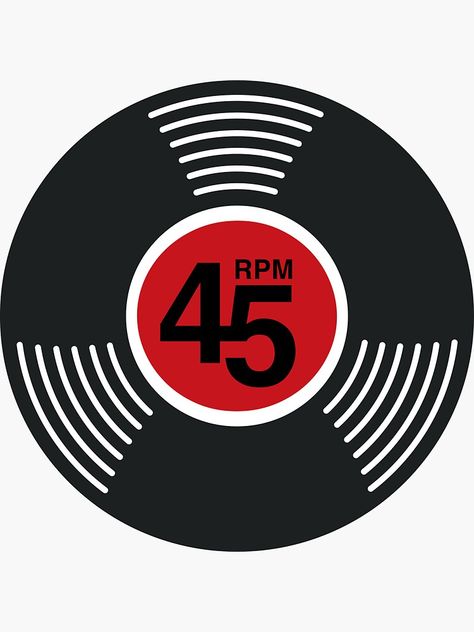 "45 rpm Single vinyl record" Sticker for Sale by russelltate Vinyl Record Sticker, Record Sticker, 45 Rpm, Vinyl Record, Vinyl Records, Science Poster, Stranger Things Fanart, Sticker Design, Eye Candy