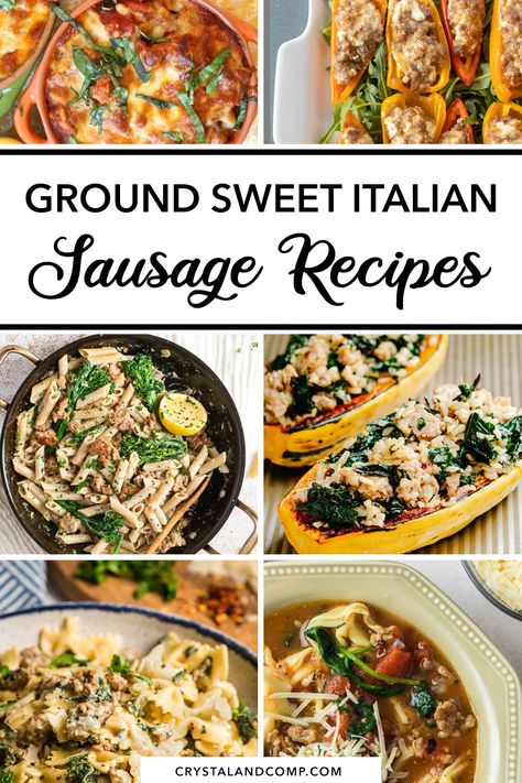 Meals With Sweet Italian Sausage, Sweet Italian Sausage And Rice Recipes, Dinner Recipes With Sweet Italian Sausage, Ground Sweet Italian Chicken Sausage Recipes, Easy Meals With Italian Sausage, Healthy Sweet Italian Sausage Recipes, Italian Sausage Meat Recipes, Sweet Pork Sausage Recipes, Recipes For Sweet Italian Sausage