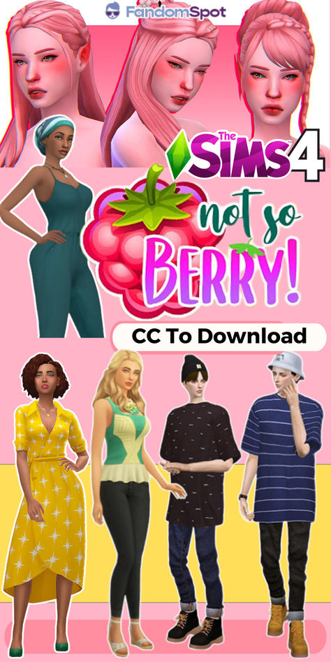 Custom content for the not so berry challenge! Sims 4 Berry Challenge, Mint Not So Berry Sims, The Sims 4 Cc Mint Hair, Not So Berry Rose Gen Sims 4, Sims 4 Berry Cc, Not So Berry Challenge Sims 4 Cc, Not So Berry Challenge Sims 4 Mint, Not So Berry Challenge Sims 4 Mint Cc, Sims 4 Not So Berry Cc Mint