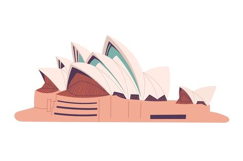 Australia Vector Illustration, Sydney Opera House Illustration, Sydney Illustration, Ib Art, Shirt Sketch, Heart Art Print, Australia Sydney, House Illustration, Sketch Ideas