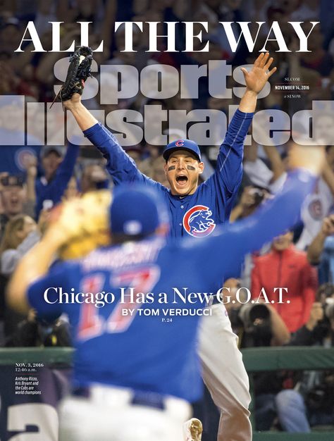 Cub Sport, Chicago Cubs World Series, Chicago Sports Teams, Sports Illustrated Covers, Cubs Win, Mlb World Series, Sport Magazine, Anthony Rizzo, Illustrated Magazine