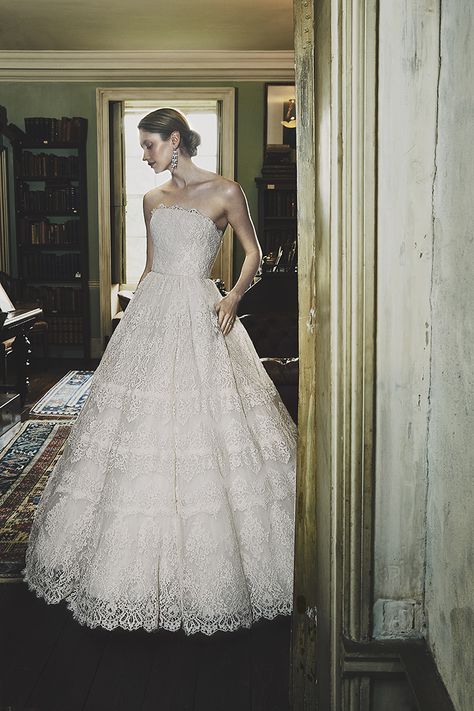 THE PHILLIPA LEPLEY 2019 WEDDING DRESS COLLECTION - Phillipa Lepley Tiered Wedding Dress, Gown Couture, Couture Wedding Dress, Feminine Wedding, Wedding Dress Collection, Dress Fabrics, Fancy Gowns, Wedding Dress Fabrics, Lace Strapless