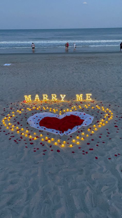 Beach Marry Me Proposal, Beach Proposal Setup Romantic, Beach Marriage Proposal Ideas, Water Proposal, Simple Beach Proposal Ideas, Wedding Proposal Ideas Beach, Proposal At The Beach, Beach Proposal Setup, Simple Proposal Ideas