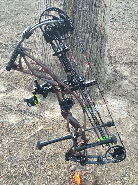 Hoyt defiant 30, Harvest brown and carbon limbs, spot Hogg fast Eddie sights Hoyt Bows, Diy Leather Belt, Hoyt Archery, Mathews Archery, Archery Shop, Bow Fishing, Archery Tips, Compound Bows, Hunting Gloves