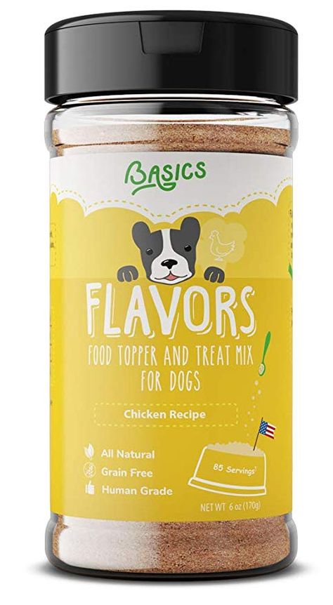 Flavors Food Topper and Gravy for Dogs - Chicken Recipe with Bone Broth - Natural, Human Grade, Grain Free - Perfect Seasoning and Hydrating Treat Mix for Picky Dog or Puppy (Chicken, 6 oz) Gravy For Dogs, Cat Food Brands, Grain Free Dog Food, Bone Broth Recipe, Food Stamps, Food Topper, Human Food, Grain Free Recipes, Best Dog Food