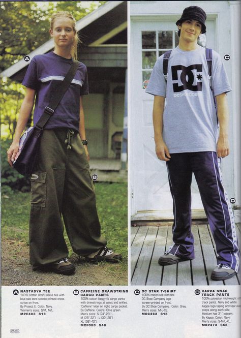 Dc Shoes Outfit, 90s And 2000s Fashion, 90s Fashion Catalog, 90s Teen Fashion, 90s Japan, Outfit Reference, 2000s Skater, 90s Fashion Men, 90s Men