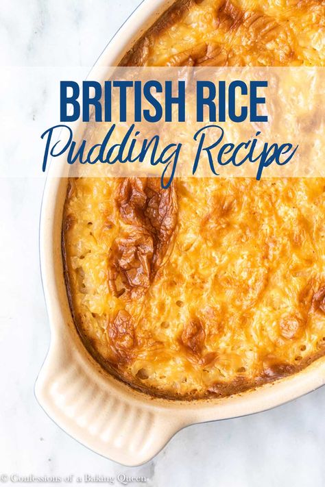 Rice Pudding Recipe Baked, Rice Pudding Baked, Arborio Rice Pudding, Best Rice Pudding Recipe, Rice Custard, Rice Puddings, Old Fashioned Rice Pudding, Baked Rice Pudding, Easy Pudding Recipes