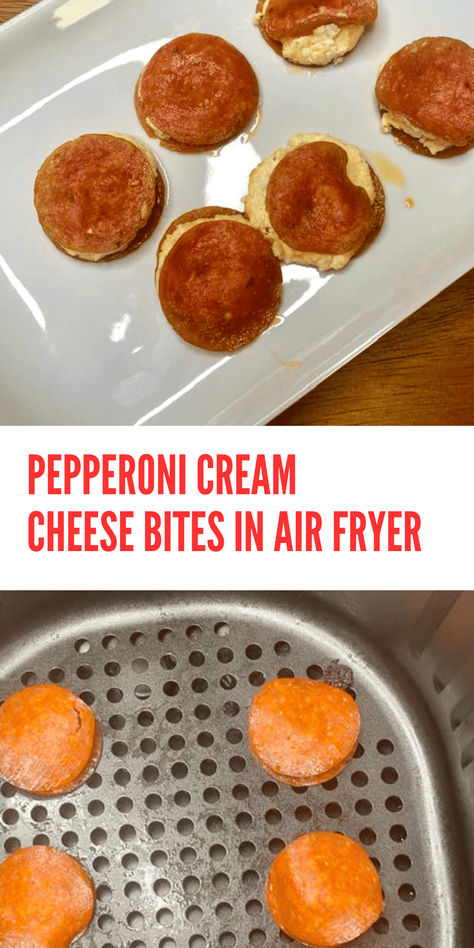 Join the keto celebration with our Pepperoni Cream Cheese Bites, specially designed for the air fryer. This two-ingredient delight is a fusion of bold flavors and low-carb goodness. Whether you're hosting a keto-friendly gathering or enjoying a cozy night in, these bites elevate your snacking experience. Indulge in the crispy pepperoni and creamy cheese in every delicious bite. #KetoExtravaganza #AirFryerDelight #PepperoniCheeseIndulgence Pepperoni And Cream Cheese Bites, Low Carb Air Fryer Snacks, Air Fryer Pepperoni Chips, Pepperoni Cream Cheese Bites, Pepperoni And Cream Cheese, Pepperoni Cream Cheese, Pepperoni Appetizers, Crispy Pepperoni, Pepperoni Bites