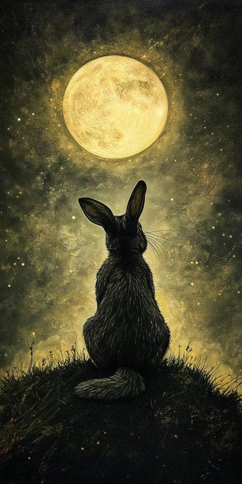 Moon Gazing Hare Cross Stitch Pattern Digital PDF Download 45.000 stitches Stitch count 150 x 300 60 DMC Colours Pattern Keeper compatible © Sit2Stitch Moon Gazing Hare Tattoo, Hare Cross Stitch, Moon Gazing Hare, Moon Gazing, Lapin Art, Moon Gazing Hares, Rabbit Art, Bunny Art, Watercolor Paintings Tutorials