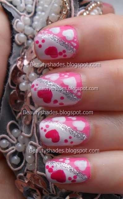 Holidays Nails, Valentines Nail Art Designs, Feb 14th, Valentine Nail, Valentine Nail Art, Valentine Nails, Heart Nail Art, Holiday Nail, Nail Designs Valentines