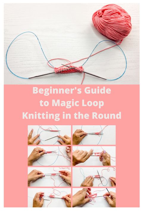 Round Needle Knitting Patterns, How To Magic Loop Knit, Knit Magic Loop, Knitting Magic Loop, Magic Loop Knitting Tutorials, Circular Needle Knitting Patterns, Circular Knitting Patterns, Magic Loop Knitting, Round Knitting