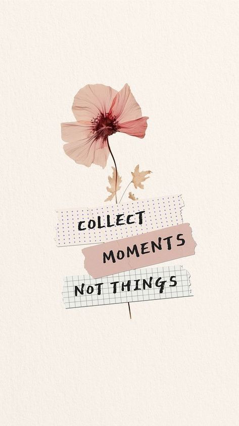 Collect Moments Quotes, Flower Wallpaper Aesthetic, Iphone Wallpaper Summer, True Beauty Quotes, Facebook Story, Collect Moments Not Things, Diy Canvas Art Easy, Wallpaper Quote, Wallpapers For Mobile Phones