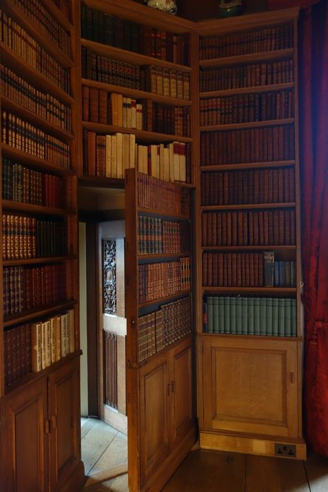 Any self respecting historic building has a hidden door or two! Here's ours in the private library. #hiddendoor #historicproperty #lovebooks https://t.co/qAUyHUGDbl Hidden Door In Library, Hidden Door Library, Library With Secret Door, Hidden Library Aesthetic, Private Library Room, Library Door, Hidden Rooms In Houses, Hidden Library, Tall Shelves