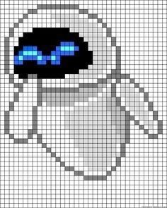 Modele Pixel Art, Easy Pixel Art, Images Disney, Pixel Art Templates, Pixel Drawing, Pixel Crochet, Pix Art, Pixel Art Grid, Graph Paper Art