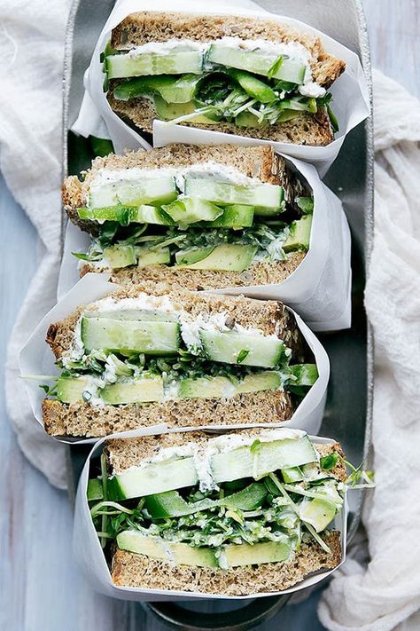 Clean Eating Lunch, Healthy Sandwiches, Läcker Mat, Chapati, Food Blogs, Picnic Foods, Greens Recipe, Tortellini, Tortilla Chips