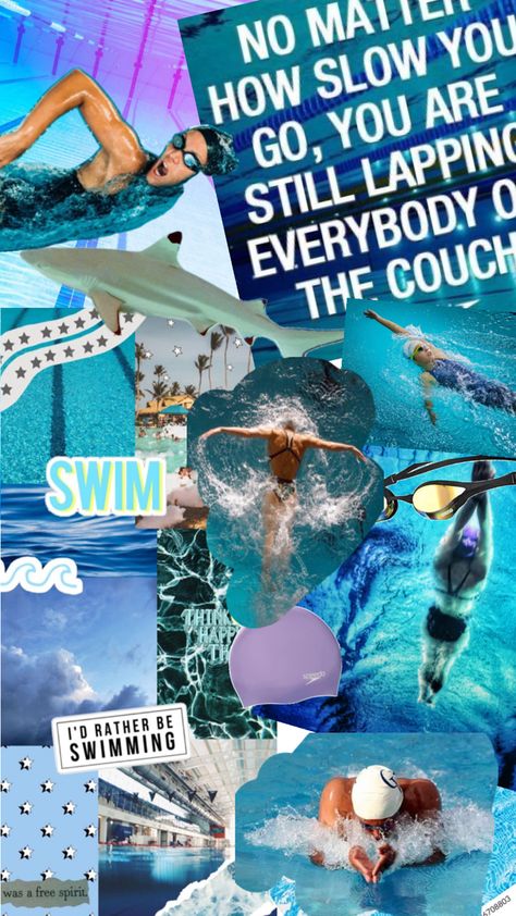 Swimming collage pictures in are not mine but put together by me Competitive Swimming Wallpaper Iphone, Competitive Swim Aesthetic, Swimming Collage, Swimmer Aesthetic, Competitive Swimming Pictures, Swimming Quotes Funny, Swimming Competition, Swimmer Girl, Swimming Funny