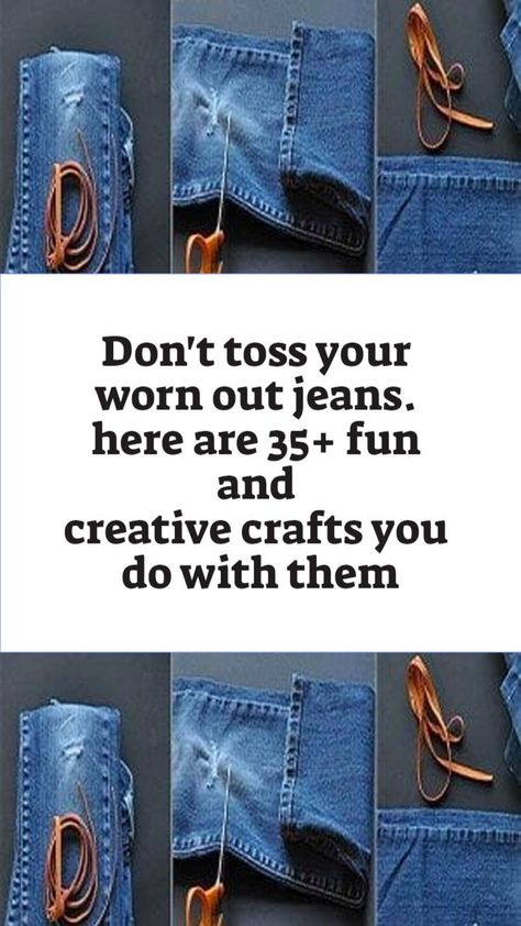 Worn Out Jeans, Happy Hooligans, Popular Stories, Denim Crafts, Denim Diy, Old Jeans, New Pins, Creative Crafts, Repurpose