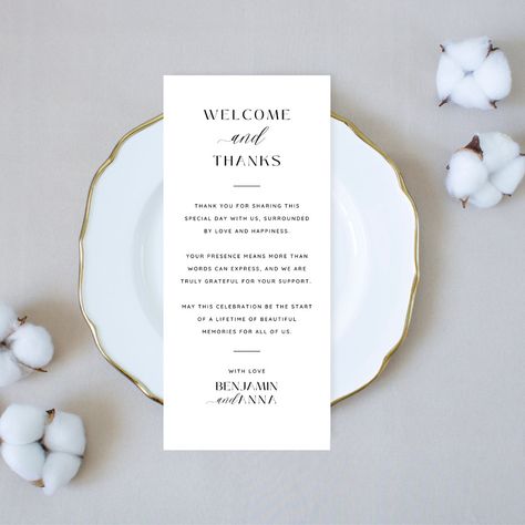 Use code BUNDLE30 to save 30% off when you purchase 3 or more items! Welcome to our Etsy listing for our Minimalist Thank You Place Card! Add a touch of elegance and gratitude to your wedding reception with these stylish place cards. Our digital place card template, available for instant download, allows you to easily customize and personalize each card using Canva. These thank you place cards will express your appreciation for their presence on your special day. Whether you're having an intimate gathering or a grand celebration, these wedding place cards will seamlessly blend with any theme or ddcor. Download, customize, and print as many copies as you need to create a cohesive and sophisticated look for your reception tables. Say thank you in a stylish way with our Minimalist Thank You P Thank You Notes At Wedding Reception, Welcome Card Wedding Table, Thank You For Attending Wedding, Thank You For Celebrating With Us, Wedding Thank You Notes, Welcome Card Wedding, Wedding Welcome Card, Thank You Card Wording, Thank You Template