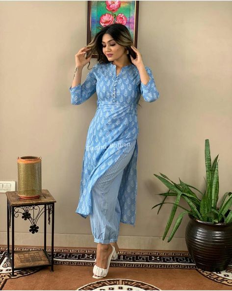 Afgani style suit Block Printed Kurta, Kurti Suit, Stylish Kurtis Design, Tandoori Masala, Kurta Pant Set, Embroidered Kurti, Kurta Set For Women, Simple Kurta Designs, Designer Kurti Patterns