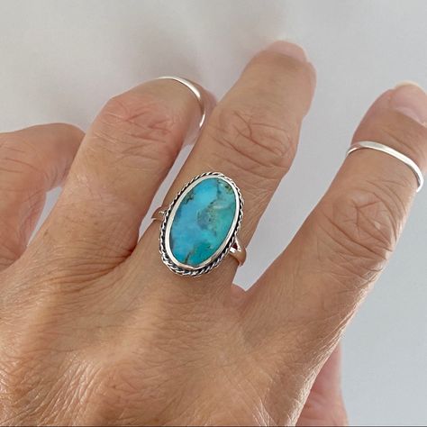 Sterling Silver Oval Genuine Turquoise Ring, Statement Ring, Silver Rings, Turquoise Ring, Boho Ring, Index Ring, Thumb Ring, 925 Stamped Face Height: 20 Mm (0.79 Inch) Stone: Genuine Turquoise Material: 925 Sterling Silver Teal Rings, Squash Blossom Jewelry, Turquoise Stone Jewelry, Vintage Turquoise Ring, Turquoise Statement Ring, Turquoise Gold Ring, Silver Turquoise Jewelry, Ring Turquoise, Turquoise Ring Silver