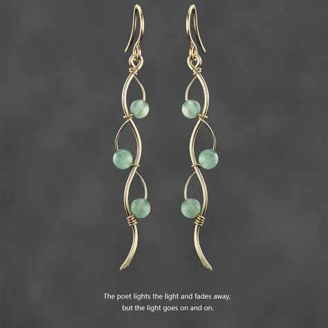 The wiring earrings are handmade using copper wire and Swarovski crystal pearl. Free US shipping. The Length of the earrings is 2  inches, 50mm. (excluding the length of hook) For matching pendant necklace, please go to: https://www.etsy.com/listing/490322812/copper-pearl-ocean-wavy-line-long-linear?ref=shop_home_active_1 The principles of beauty and grace realized in serpentine lines. S curves modulate from one gradient to another. The "S" curves signify liveliness and activity and excite the a Wavy Earrings, Wired Earrings, Handmade Earings, Wire Earrings Handmade, Wire Jewelry Earrings, Diy Wire Earrings, Wire Wrap Jewelry Designs, Bijoux Fil Aluminium, Diy Jewlery