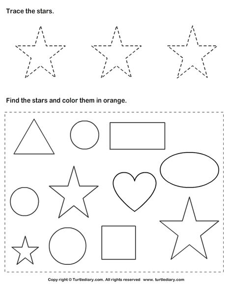 (2014-07) Find stjernerne Star Tracing, Shape Worksheets For Preschool, Worksheet For Preschool, Shapes Worksheet Kindergarten, Tracing Worksheets Free, Phonics Worksheets Free, Shape Tracing Worksheets, Shape Coloring Pages, Shapes Kindergarten