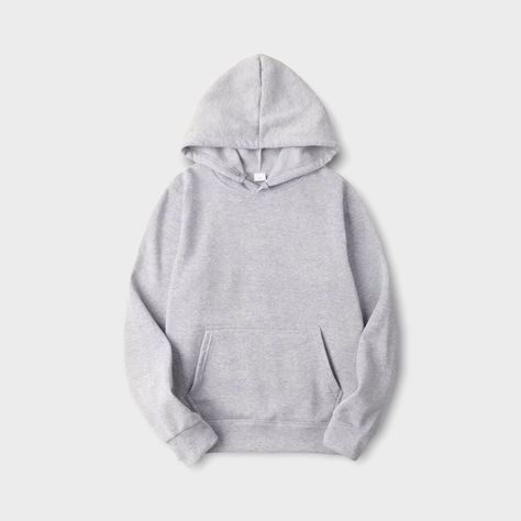 Sweat Gris, Hip Hop Hoodies, Winter Streetwear, Solid Hoodie, Spring Hoodie, Hoodies Men Style, Moda Streetwear, Straight Clothes, 50 Style