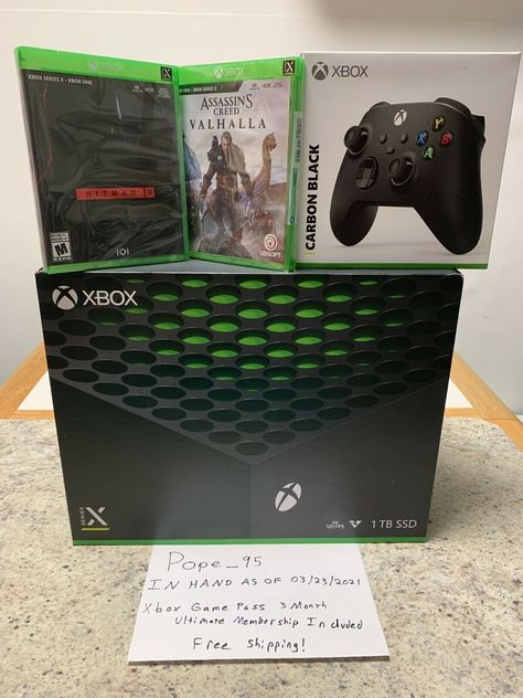 Xbox One X Setup, Xbox Series X Setup, Hitman 3, Xbox Series X Console, Video Game Consoles, Assassin's Creed Valhalla, Xbox Series S, X Games, Game Pass