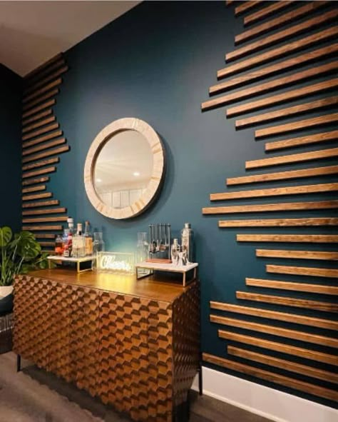 Accent Wall Design, Wood Wall Design, Accent Wall Ideas, Accent Wall Designs, Wood Slat Wall, Diy Accent Wall, Wood Accent Wall, Accent Walls In Living Room, Accent Wall Bedroom