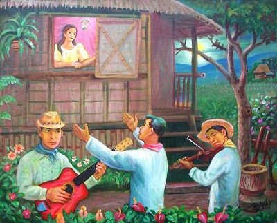 Tagalo: "harana"(n) :The act of wooing to someone by serenading him or her. Philippine Traditions, Pokemon Firered, Filipino Art, Mahal Kita, Philippine Art, Philippines Culture, Traditional Song, Filipino Culture, Love Culture