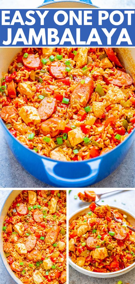 Healthy Chicken Jambalaya, Jambalaya Recipe For Two, Chicken Sausage And Shrimp Jambalaya, Quick Jambalaya Recipe One Pot, No Seafood Jambalaya Recipe, Mexican Jambalaya Recipe, Homemade Jumbalia, Easy Shrimp And Sausage Jambalaya, Chicken Jumblya