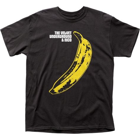 Velvet Underground Banana, Warhol Banana, The B 52s, Andy Warhol Banana, The Velvet Underground & Nico, Banana Shirt, The Velvet Underground, Art Equipment, Rock Tees